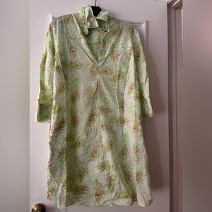 Lilly Pulitzer peacock print size L coverup/tunic/dress 💕💕🌴